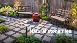 Natural Stone Patios  Flagstone or Dimensional Cut [upl. by Joshua201]