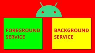 Android Foreground and Background Services  What do they do [upl. by Malliw]