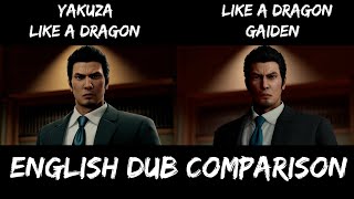 Kiryu English Dub Comparison  Yong Yea and Darryl Kurylo [upl. by Seniag]