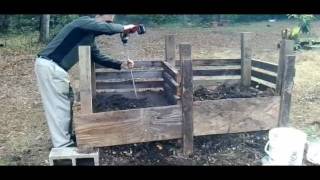 New DIY Compost Bin aerating tool [upl. by Kcirddahc425]