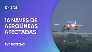 Más de 120 vuelos cancelados en Aeroparque [upl. by Hcurab]