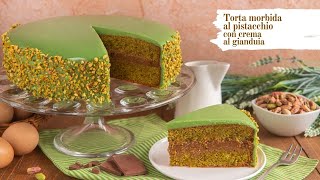 Torta morbida al pistacchio con crema gianduia [upl. by Argyres684]