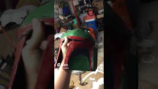 Cardboard boba fett helmet [upl. by Engenia]