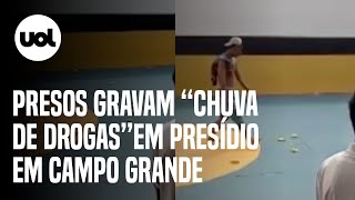 Presos gravam chuva de drogas em presídio de segurança máxima em Campo Grande MS veja [upl. by Acinaj]