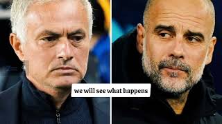 Pep responds to Mourinhos barbed comment about winning EPL fairly amp cleanly [upl. by Nuy]