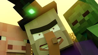 Annoying Villagers 6  Original Minecraft Animation by MrFudgeMonkeyz [upl. by Nihs793]