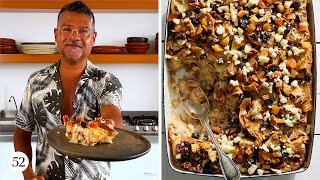 Capirotada de Leche Mexican Bread Pudding  Sweet Heat with Rick Martinez [upl. by Kuehnel613]