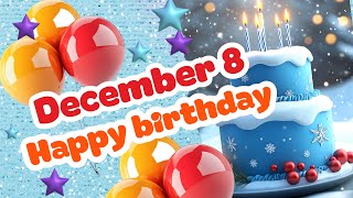 8 December Best Happy Birthday Song  Happy Birthday WhatsApp Status shorts celebrationavenue [upl. by Meadow]