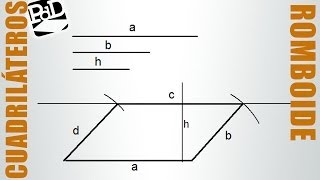 Romboide conociendo sus lados y una altura Cuadriláteros [upl. by Oecam]