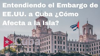 Entendiendo el Embargo de EE UU a Cuba Impacto en la Economía [upl. by Alexandrina]