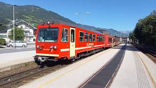 Regionalzug der Zillertalbahn von Jenbach nach Mayrhofen 2023 [upl. by Osy]