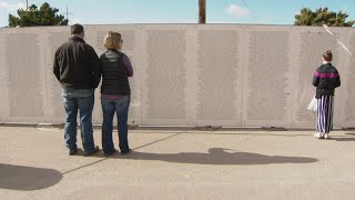 Its aweinspiring War on Terror Wall of Remembrance visits northern Colorado [upl. by Mauretta]