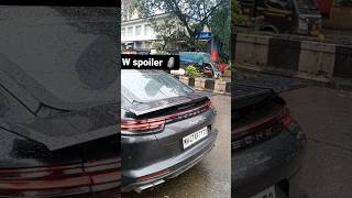 Porsche panamera turbo rear spoiler in action porsche panamera [upl. by Hakym986]