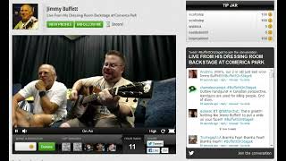 Matt Hoggatt on Stageit com with Jimmy Buffett [upl. by Rodoeht]