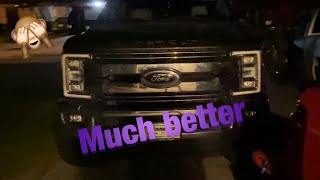 2017 f250 Oem LED headlight conversion [upl. by Ruelle]