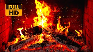 🔥 FIREPLACE FULL HD  Crackling Fireplace with Golden Flames amp Burning Logs Sounds [upl. by Oedama]