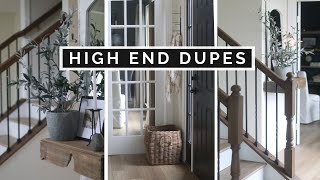 HIGH END VS THRIFT STORE  DIY ENTRYWAY MAKEOVER  DIY THRIFT FLIPS  DIY ACCENT WALL [upl. by Stacie967]