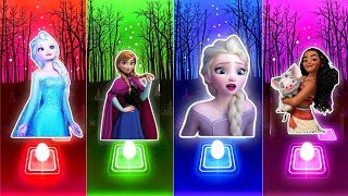 Disney Princesses Songs on YouTube  Let It Go elsa  How Far Ill Go I See the Light Who is Best [upl. by Anairam]