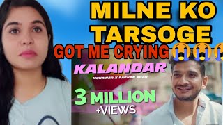 Munawar Faruqui Rap Song Reaction  Kalandar  munawarfaruqui [upl. by Riatsila704]