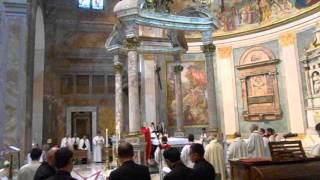 Mozarabic Mass in Rome  4 Pater Noster [upl. by Salvay837]