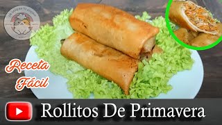 Rollitos Primavera Con Tortilla de Harina [upl. by Euqinom]