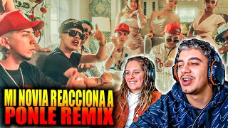 MI NOVIA REACCIONA A PONLE REMIX EduKingz [upl. by Aihsenad]