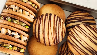 Chocolate Ganache Sandwich Cookies with Hazelnuts [upl. by Ballou]