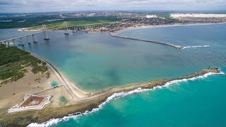 Um Drone em Natal Forte dos Reis Magos e Dunas de Genipabu  Rio Grande do Norte [upl. by Nirre]