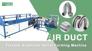 Automatic Flexible Aluminum Pipe Hose Spiral Forming Making Machine [upl. by Nytsirhc]