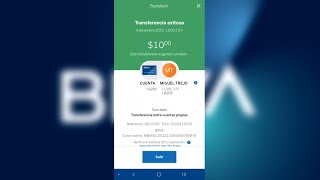 Como realizar un transferencia bancaria SPEI desde BBVA Movil [upl. by Zeni]