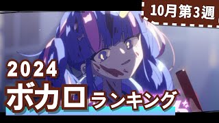 YouTubeボカロランキング【2024年10月3週目】 [upl. by Carrew112]