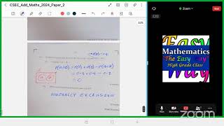 CSEC Add Maths 2024 Paper 2 Solution Scroll [upl. by Mayda]