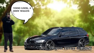 BMW F31 WAGON TURNS HEADS AT CAR SHOW Vlog 1 [upl. by Zitella179]