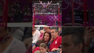 Aly Raismans parents watching her compete is HILARIOUS shorts [upl. by Rosenberg990]