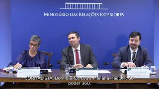 Briefing sobre visitas presidenciais ao Egito e à Etiópia [upl. by Celeste904]