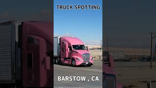 TRUCK SPOTTING 01024  BARSTOW automobile semi semitrailer [upl. by Hourigan]