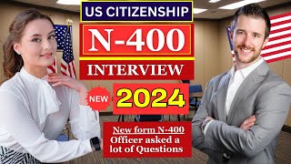 NEW US Citizenship Interview Actual Case 2024 Questions amp Answers Practice  N400 Naturalization [upl. by Norty947]