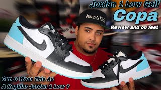 Jordan 1 Low Golf COPA  Review and On Feet [upl. by Ahsatsana196]