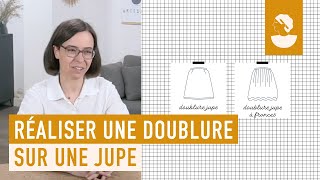 Comment patronner et coudre une doublure sur une jupe  avec Christine Charles de Rêve à Soie [upl. by Ariada]