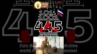 445  101 to a 1001 Fun Facts deadlift heaviest [upl. by Letnahs]