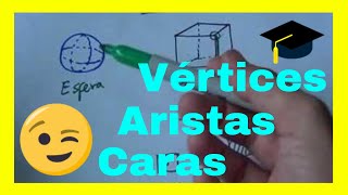 Aristas Caras Y Vertices  🙂 Las figuras y los Cuerpos Geométricos ☑️  matematicas [upl. by Paulo460]