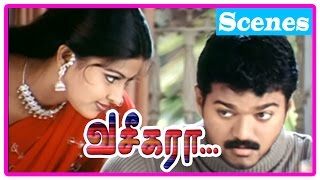 Vaseegara Tamil Movie  Scenes  Sneha asks Vijay to marry her  Sneha warns Vijay [upl. by Balac]