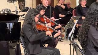 2024 Dec  Concerto for Piano and Strings in D Minor  J S Bach  Poway Symphonette  Bhavsar Twins [upl. by Rosalee]