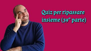 Quiz 39 per il ripasso concorso docenti ter tfa psicologia pedagogia psicopedagogia [upl. by Ylram]