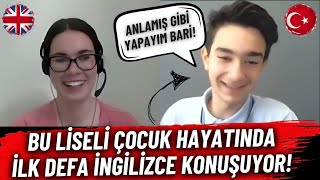 İlk Defa İngilizce Konuşan Türk Lise Öğrencisi Şov Yapıyor [upl. by Emolas758]