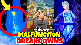 Top 10 Disney Fails Ride Breakdowns amp Malfunctions Pt 6 Walt Disney World amp Disneyland [upl. by Dorey744]