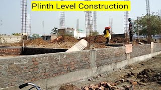 Plinth level construction  Ground level construction [upl. by Lanaj]