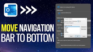 How to Move Outlook Navigation Bar to Bottom 2024 [upl. by Mellisent712]