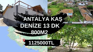 ANTALYA KAŞ DENİZE 13 DK UZAKTA 800 M2 1125000 TL [upl. by Hephzibah]