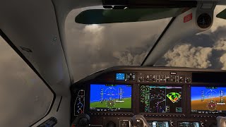 MFSF2020  TBM930 Crossing FL100 to FL310  KDTW  with intense formations [upl. by Enreval343]